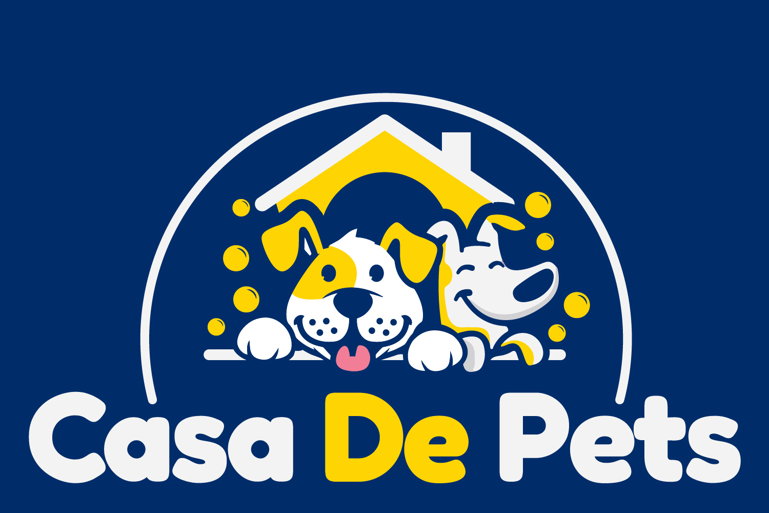 Casa De Pets Logo with dogs